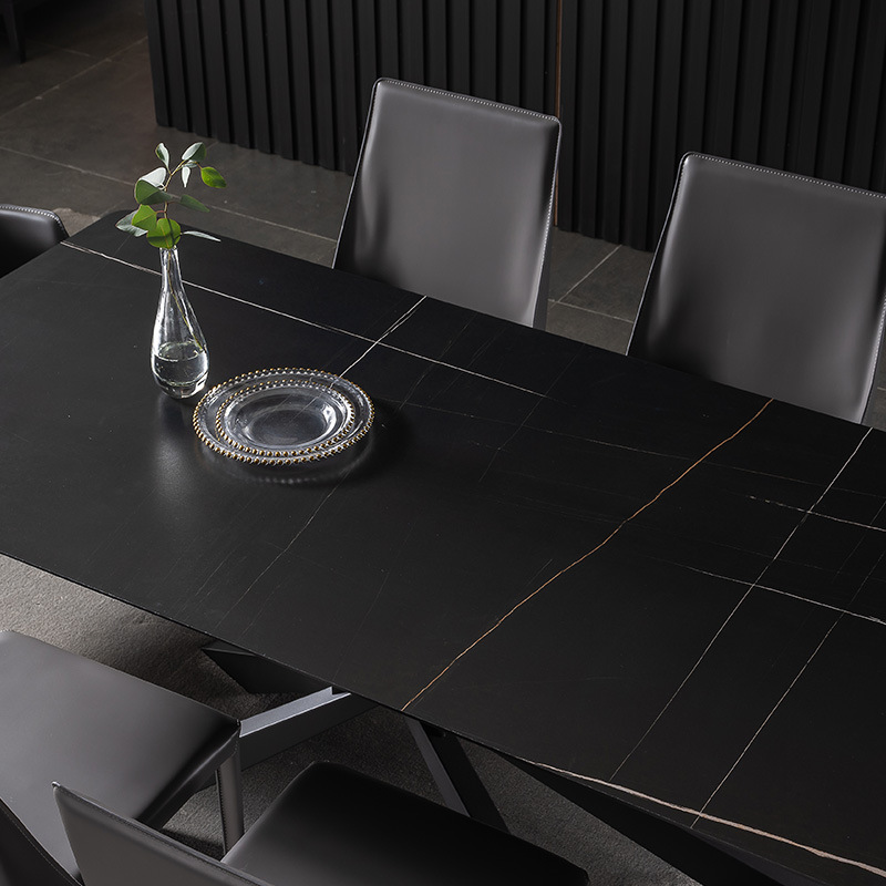 Italian style innovative simple ceramic dining table ceramic top