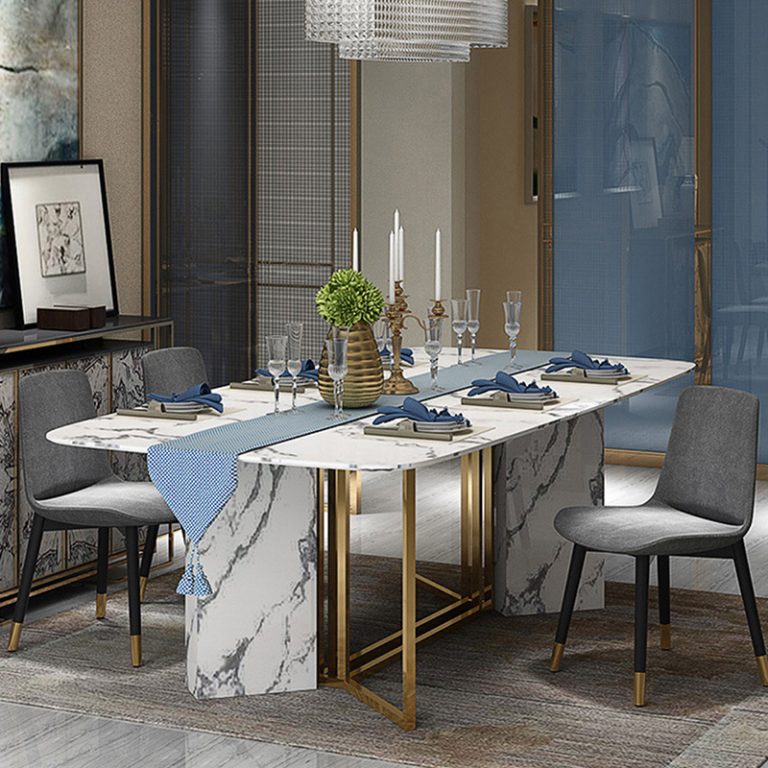 Nordic Marble Minimalist Postmodern Small Household Rectangular Dining