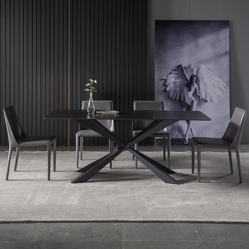 Italian style innovative simple ceramic dining table ceramic top