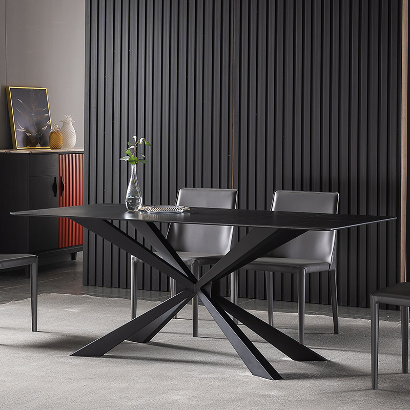 Italian style innovative simple ceramic dining table ceramic top