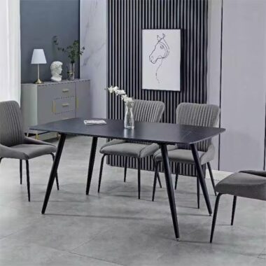 Hot-Selling Rectangular Ceramic Dining Table for Modern Home Furniture