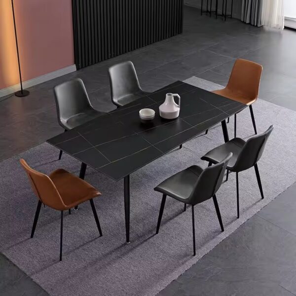 Hot-Selling Rectangular Ceramic Dining Table for Modern Home Furniture