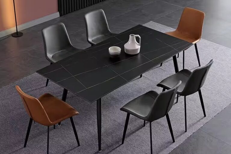 Hot-Selling Rectangular Ceramic Dining Table for Modern Home Furniture