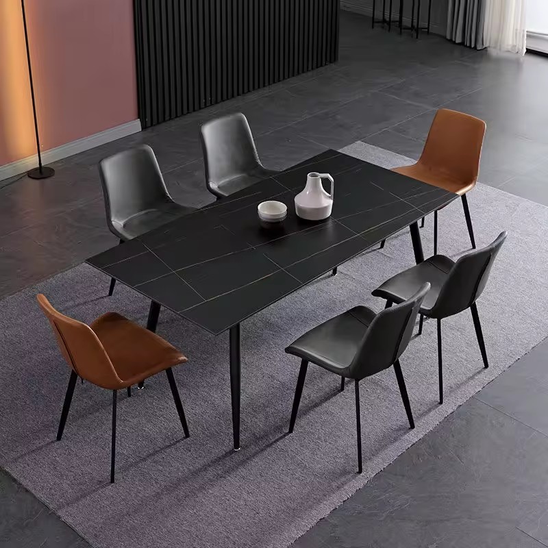 Hot-Selling Rectangular Ceramic Dining Table for Modern Home Furniture