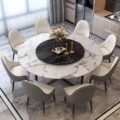 Hot-Selling Luxury Round Ceramic Dining Table for Restaurants