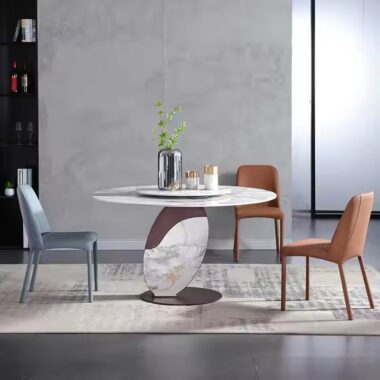 Hot-Selling Luxury Round Ceramic Dining Table for Restaurants