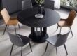 Custom Luxury Round Ceramic Dining Table for Upscale Homes