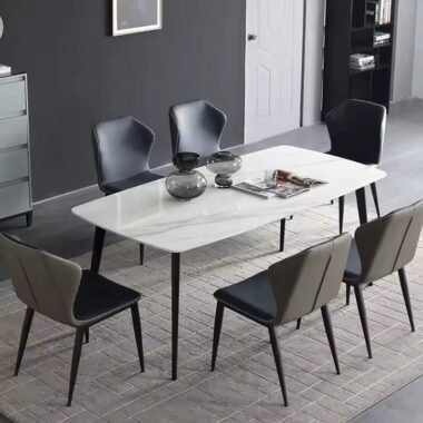 Best-Selling Modern Rectangular Ceramic Dining Table with Luxury Design