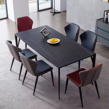 Best-Selling Modern Rectangular Ceramic Dining Table with Luxury Design