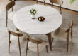 Modern Round Ceramic Dining Table for Home Use