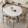 Modern Round Ceramic Dining Table for Home Use