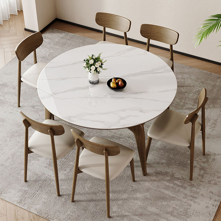 Modern Round Ceramic Dining Table for Home Use