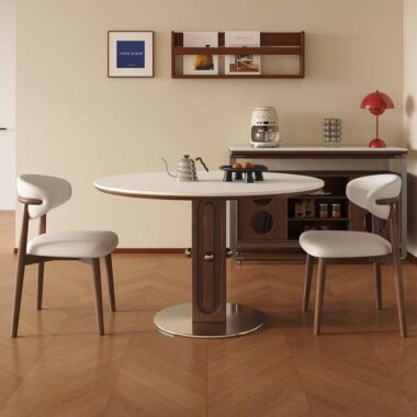 oriental round ceramic dining table for small home interiors