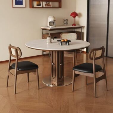 oriental round ceramic dining table for small home interiors
