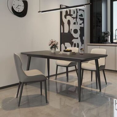 High-quality luxury ceramic rectangular dining table for homes