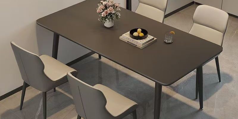 High-quality luxury ceramic rectangular dining table for homes