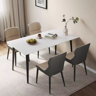 High-quality luxury ceramic rectangular dining table for homes