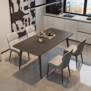 High-quality luxury ceramic rectangular dining table for homes