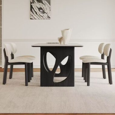 High-quality modern rectangular ceramic dining table for homes