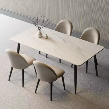 Italian modern luxury rectangular ceramic dining table for homes