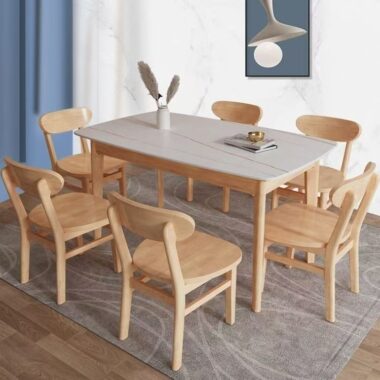 Italian modern luxury rectangular ceramic dining table for homes