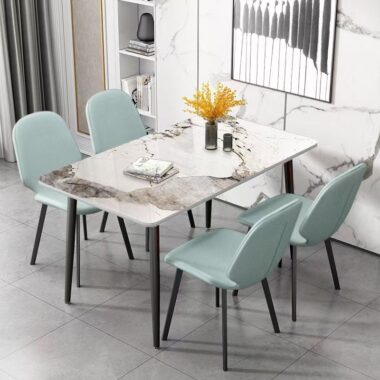 Italian modern luxury rectangular ceramic dining table for homes