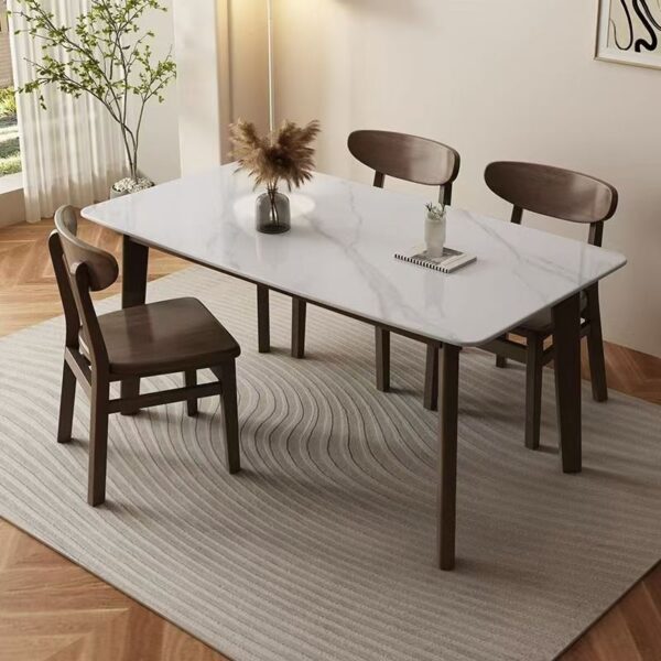Italian modern luxury rectangular ceramic dining table for homes