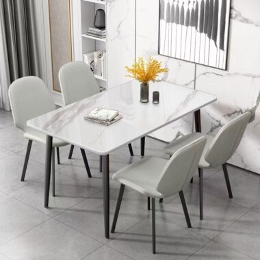 Italian modern luxury rectangular ceramic dining table for homes