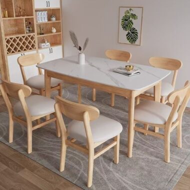 Italian modern luxury rectangular ceramic dining table for homes