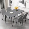 Italian modern luxury rectangular ceramic dining table for homes