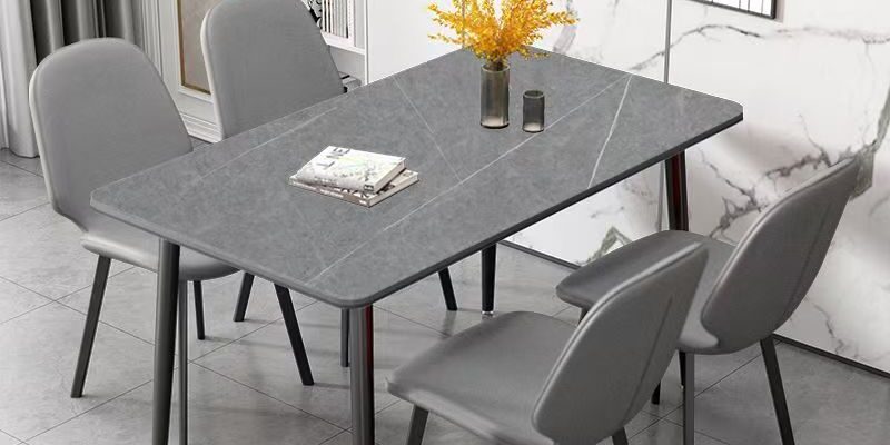 Italian modern luxury rectangular ceramic dining table for homes