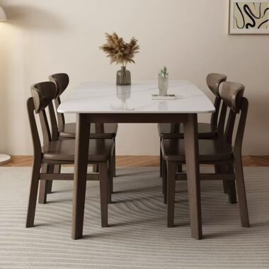 Italian modern luxury rectangular ceramic dining table for homes