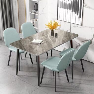 Italian modern luxury rectangular ceramic dining table for homes