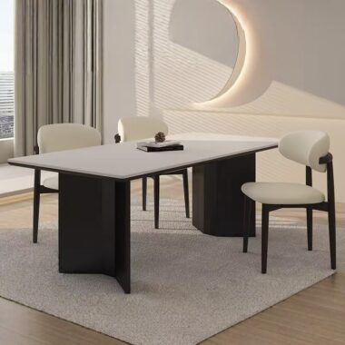 Italian-style rectangular ceramic dining table for homes